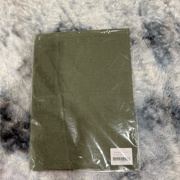 LINGE PARTICULIER 100%LINEN PILLOWCASE MEDIUM KAKI made in FRANCE 65X65cm - Picture 8 of 9